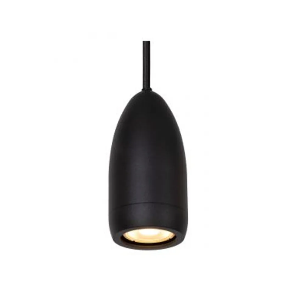 Lucide EVORA Hanglamp-Zwart-Ø10-1xGU10-35W-Metaal