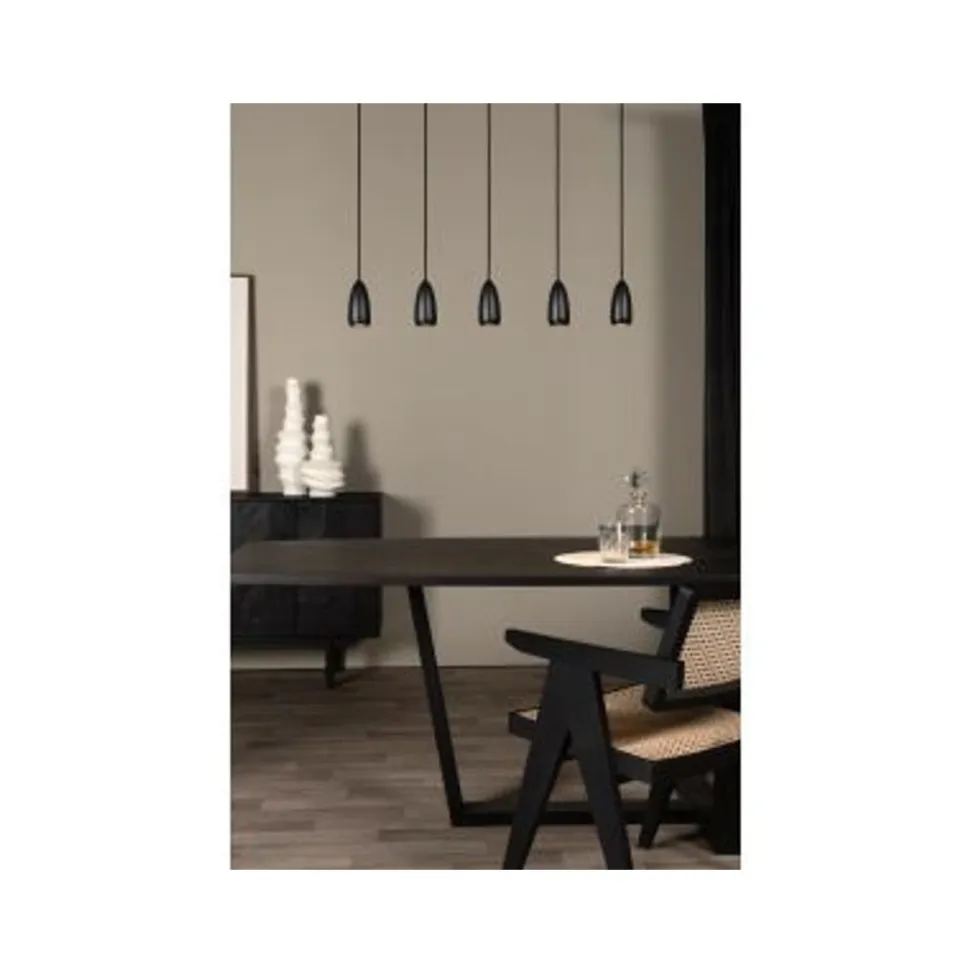 Lucide EVORA Hanglamp-Zwart-Ø10-5xGU10-35W-Metaal