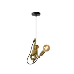 Lucide EXTRAVAGANZA CHIMP - Hanglamp - Ø 18 cm - 1xE27 - Zwart