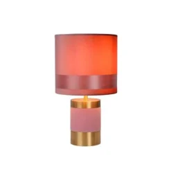 Lucide EXTRAVAGANZA FRIZZLE - Tafellamp - Ø 18 cm - 1xE14 - Roze