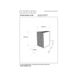 Lucide EXTRAVAGANZA LIVRET - Tafellamp - 1xE14 - Zwart