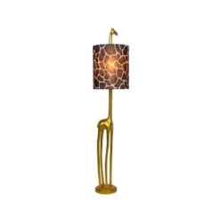 Lucide EXTRAVAGANZA MISS TALL - Vloerlamp - Ø 35 cm - 1xE27 - Mat Goud / Messing