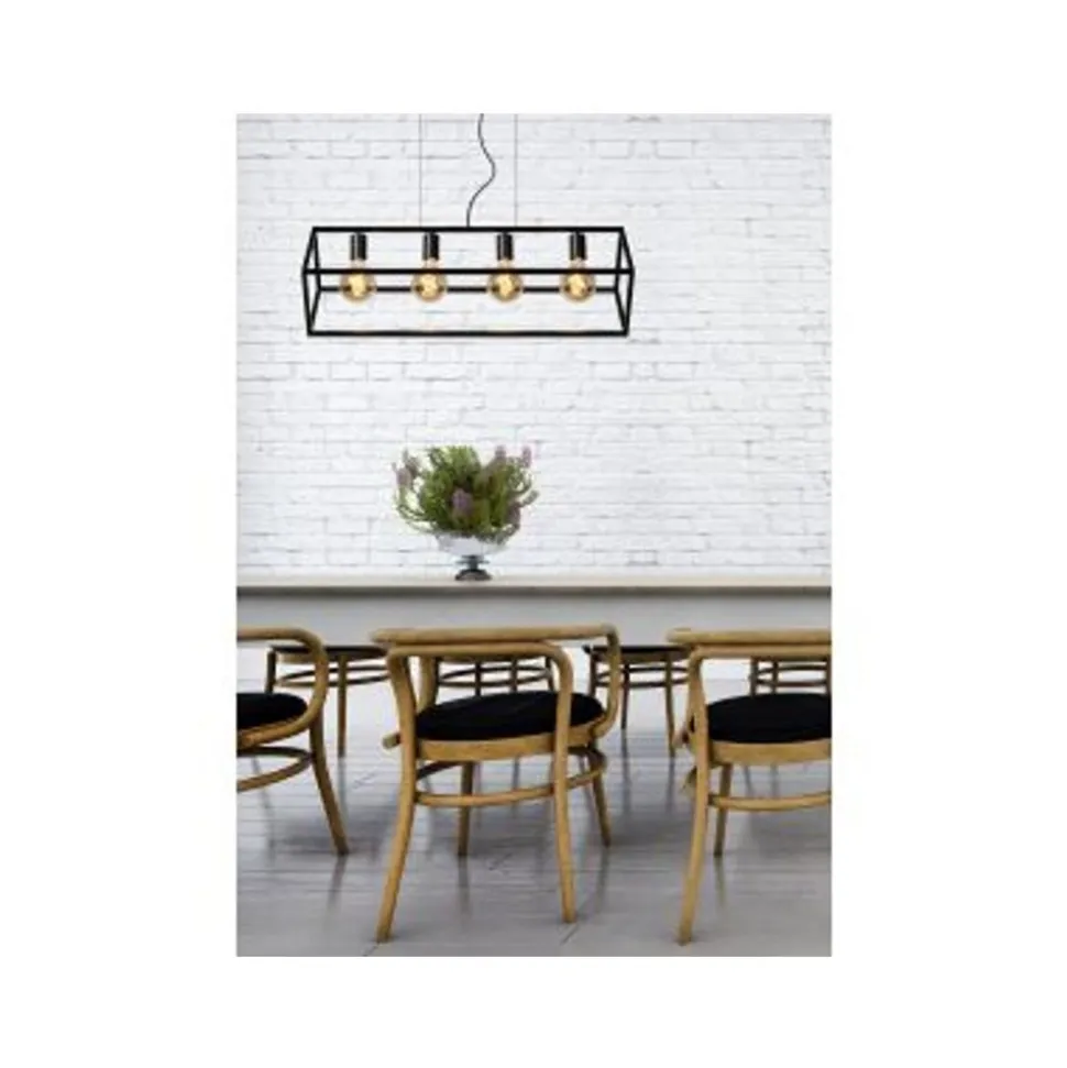 Lucide FABIAN - Hanglamp - 4xE27 - Zwart Lucide