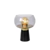 Lucide FARRIS Tafellamp-Zwart-1xE27-25W-Glas