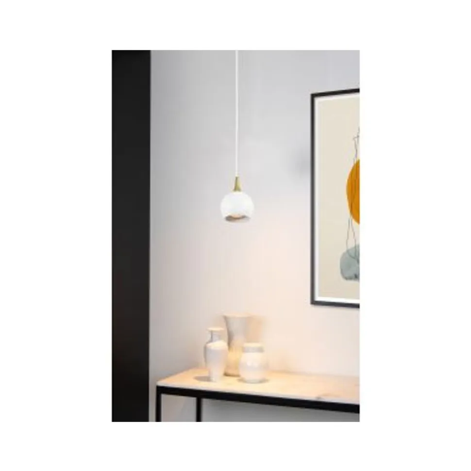 Lucide FAVORI - Hanglamp - Ø 9 cm - 1xGU10 - Wit