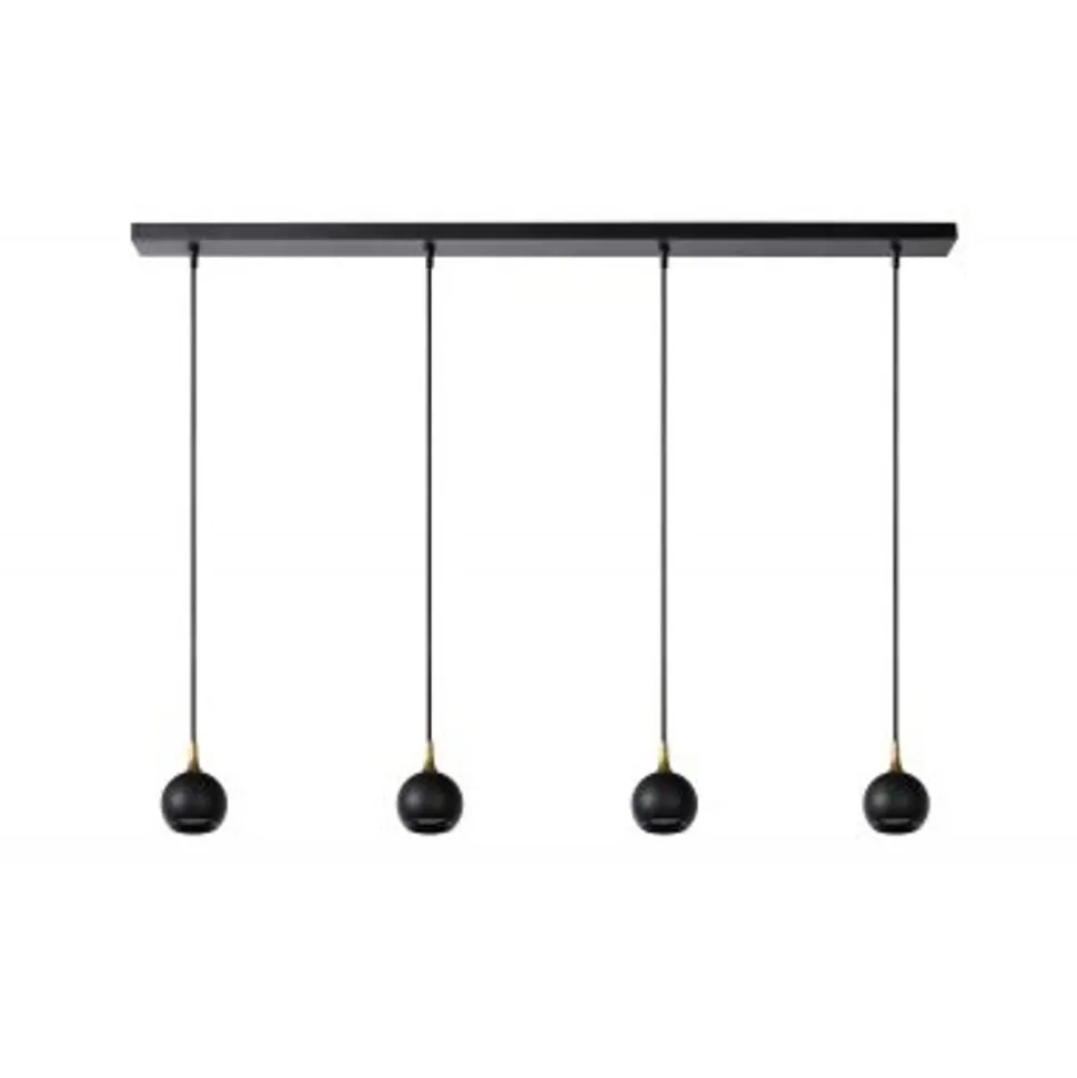 Lucide FAVORI - Hanglamp - 4xGU10 - Zwart