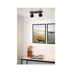 Lucide FAVORI - Plafondspot - 2xGU10 - Zwart