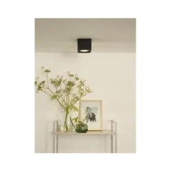 Lucide FEDLER Plafondspot Dim-to-warm GU10 Vierkant Zwa