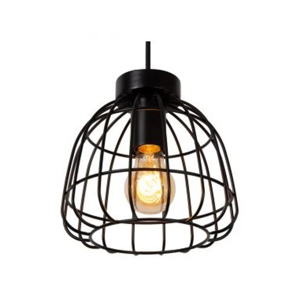 Lucide FILOX Hanglamp-Zwart-Ø44,5-3xE27-40W-Metaal