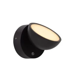 Lucide FINN Wandlamp Buiten-Zwart-LED-12W-3000K-IP54