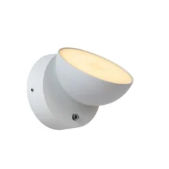Lucide FINN Wandlamp Buiten-Wit-LED-12W-3000K-IP54-Metaal