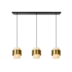 Lucide FIRMIN Hanglamp-Mat Go.-3xE27-40W-Glas