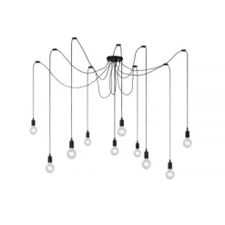 Lucide FIX MULTIPLE Pendel 10xE27/60W Zwart