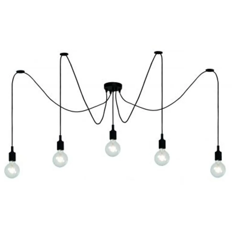 Lucide Fix Multiple Pendel 5Xe27/60W Zw 08408/05/30