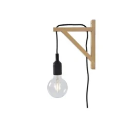 Lucide FIX WALL - Wandlamp - 1xE27 - Zwart Lucide