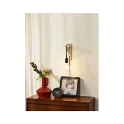 Lucide FIX WALL - Wandlamp - 1xE27 - Zwart Lucide