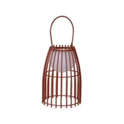 Lucide FJARA - Tafellamp Buiten - Ø 17,5 cm - LED Dimb. - 1x0,3W 3200K - IP44 - Roest bruin Lucide