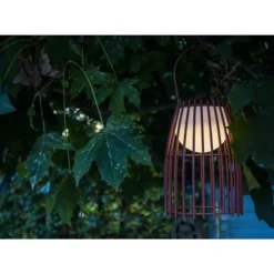 Lucide FJARA - Tafellamp Buiten - Ø 17,5 cm - LED Dimb. - 1x0,3W 3200K - IP44 - Roest bruin Lucide