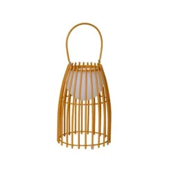 Lucide FJARA - Tafellamp Buiten - Ø 17,5 cm - LED Dimb. - 1x0,3W 3200K - IP44 - Bruin Lucide