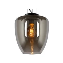 Lucide FLORIEN - Hanglamp - Ø 28 cm - 1xE27 - Fumé Lucide