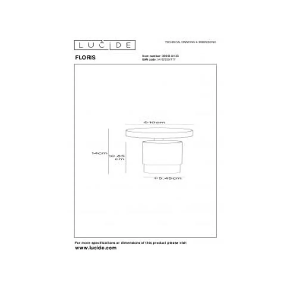 Lucide FLORIS - Plafondspot - Ø 10 cm - 1xGU10 - Groen