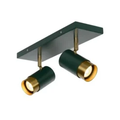 Lucide FLORIS - Plafondspot - Ø 10 cm - 2xGU10 - Groen