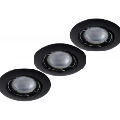 Lucide FOCUS - Inbouwspot - Ø 8,1 cm - LED Dimb. - GU10 - 3x5W 3000K - Zwart - Set van 3 Lucide