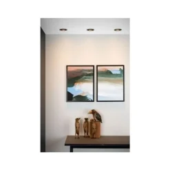 Lucide FOCUS - Inbouwspot - Ø 8,1 cm - LED Dimb. - GU10 - 3x5W 3000K - Zwart - Set van 3 Lucide