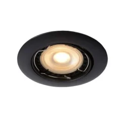 Lucide FOCUS - Inbouwspot - Ø 8,1 cm - LED Dimb. - GU10 - 3x5W 3000K - Zwart - Set van 3 Lucide