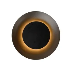 Lucide FOSKAL - Plafonnière - Ø 34,5 cm - LED - 1x12W 2700K - Zwart Lucide