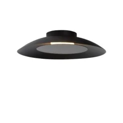 Lucide FOSKAL - Plafonnière - Ø 34,5 cm - LED - 1x12W 2700K - Zwart Lucide