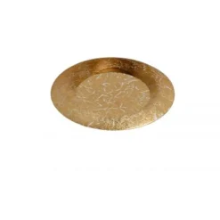 Lucide FOSKAL - Plafonnière - Ø 21,5 cm - LED - 1x6W 2700K - Mat Goud / Messing