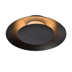 Lucide FOSKAL - Plafonnière - Ø 21,5 cm - LED - 1x6W 2700K - Zwart