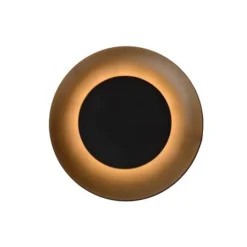 Lucide FOSKAL - Plafonnière - Ø 21,5 cm - LED - 1x6W 2700K - Zwart