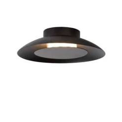Lucide FOSKAL - Plafonnière - Ø 21,5 cm - LED - 1x6W 2700K - Zwart