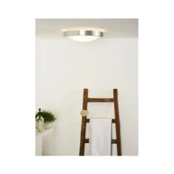 Lucide FRESH - Plafonnière Badkamer - Ø 35 cm - 2xE27 - IP44 - Mat chroom Lucide