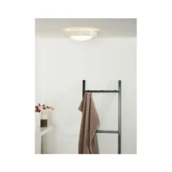 Lucide FRESH - Plafonnière Badkamer - Ø 27 cm - 1xE27 - IP44 - Wit Lucide