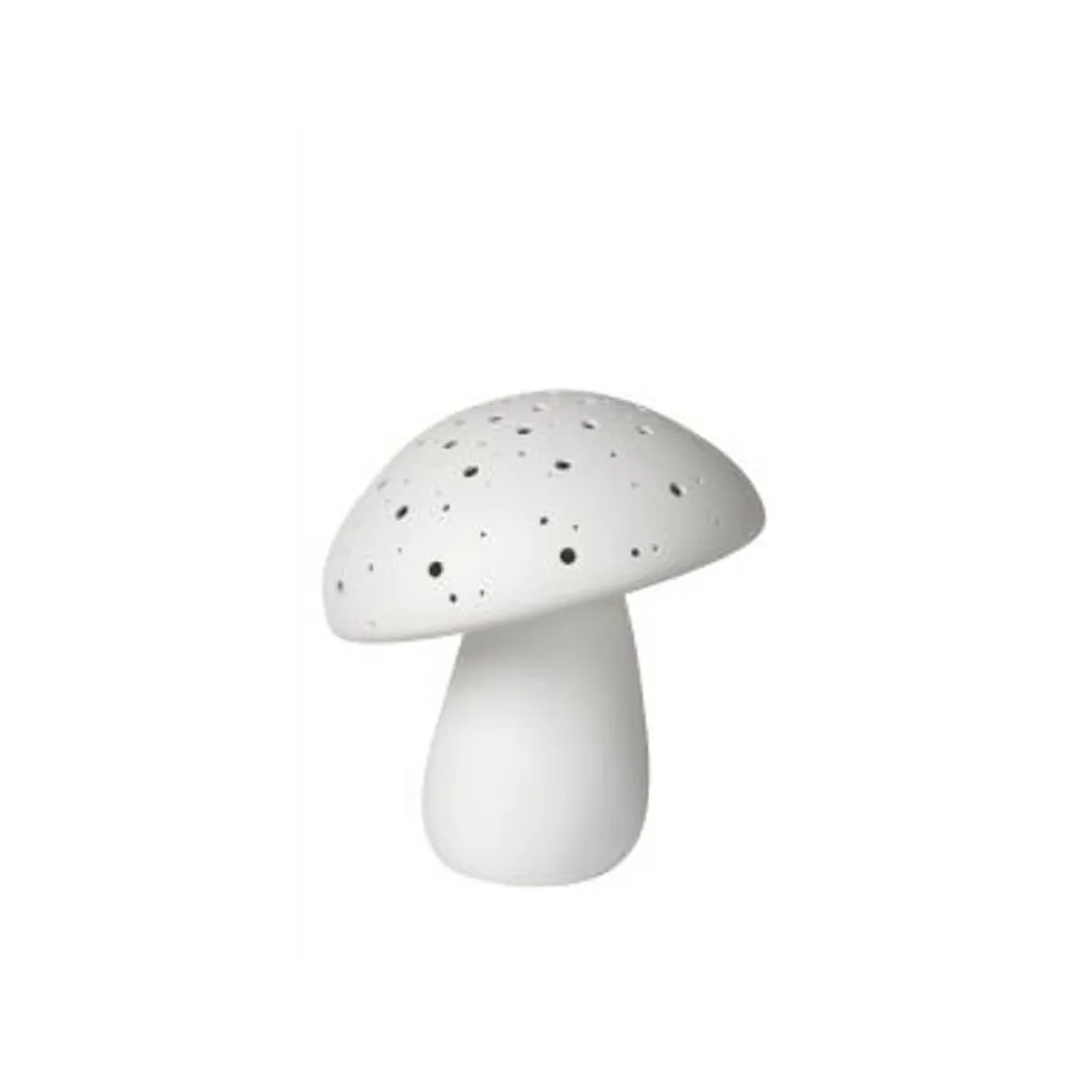 Lucide FUNGO Tafellamp-Wit-1xE14-25W-Porsel.