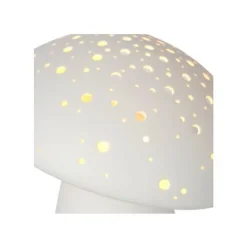 Lucide FUNGO Tafellamp-Wit-1xE14-25W-Porsel.