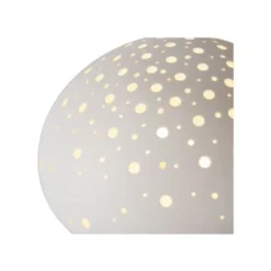 Lucide FUNGO Tafellamp-Wit-1xE14-25W-Porsel.