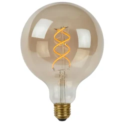 Lucide G125 - Filament lamp - Ø 12,5 cm - LED Dimb. - E27 - 1x5W 2200K - 3 StepDim - Fumé Lucide