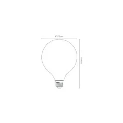 Lucide G125 - Filament lamp - Ø 12,5 cm - LED Dimb. - E27 - 1x8W 2700K - 3 StepDim - Opaal Lucide