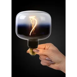 Lucide G118 - Filament lamp - Ø 11,8 cm - LED Dimb. - E27 - 1x4W 2200K - Zwart Lucide