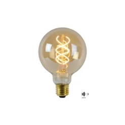 Lucide G95 TWILIGHT SENSOR - Filament lamp Buiten - Ø 9,5 cm - LED - E27 - 1x4W 2200K - Amber