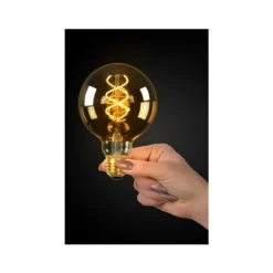 Lucide G95 TWILIGHT SENSOR - Filament lamp Buiten - Ø 9,5 cm - LED - E27 - 1x4W 2200K - Amber