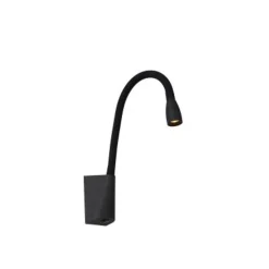 Lucide GALEN-LED - Bedlamp - LED - 1x3W 3000K - Zwart Lucide