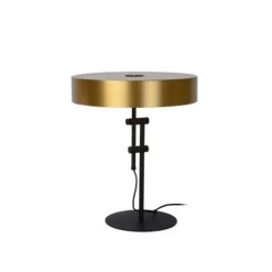 Lucide GIADA - Tafellamp - Ø 40 cm - 2xE27 - Mat Goud / Messing