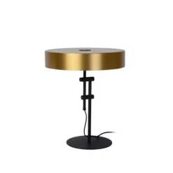 Lucide GIADA - Tafellamp - Ø 40 cm - 2xE27 - Mat Goud / Messing