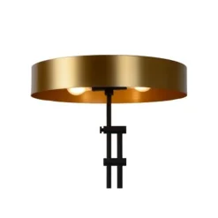 Lucide GIADA - Vloerlamp - Ø 45 cm - 2xE27 - Mat Goud / Messing