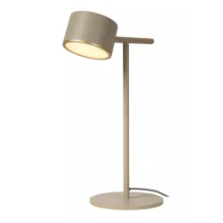 Lucide GIAN Tafellamp-Taupe-LED Dimb.-8W-2700K-12V-Metaal